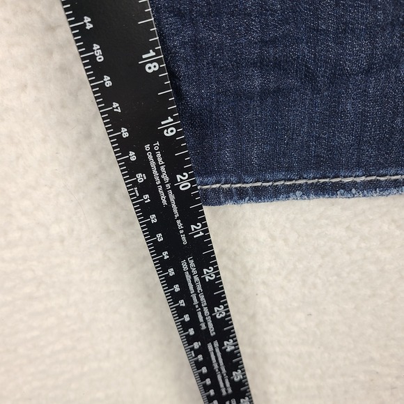 Silver Jeans‎ Womens 32 Blue Suki Flap Capri Mid Rise Dark Wash Denim - Picture 5 of 13